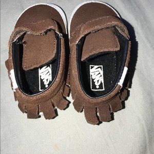 Brown infant vans